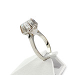 Solitaire d'occasion or 750 blanc platine diamant - vue 2