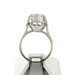 Solitaire d'occasion or 750 blanc platine diamant - vue 3
