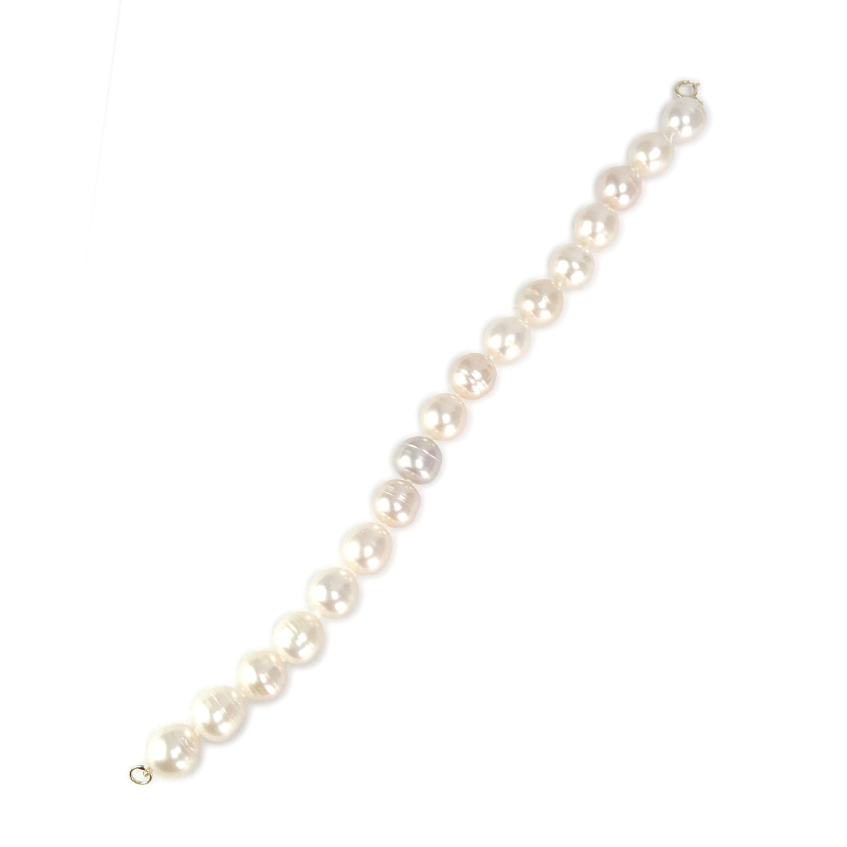 Bracelet d'occasion or 750 jaune perles de Chine 19 cm - vue 2
