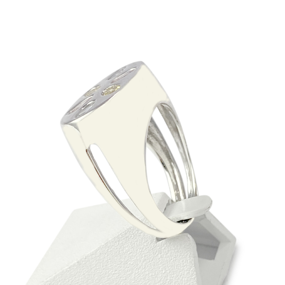 Bague d'occasion argent 925 zirconias - vue 2