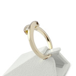 Bague d'occasion or 750 jaune diamants - vue 2