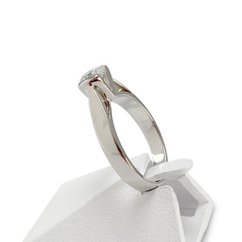Solitaire d'occasion or 750 blanc diamant