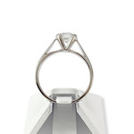 Solitaire tweedehands goud 750 witte diamant - bekijk 3