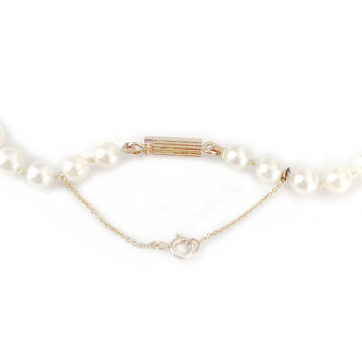 Collier d'occasion or 750 jaune perles de culture du Japon 55 cm - vue 3
