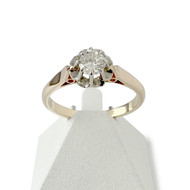 Solitaire d'occasion 2 ors 750 diamant