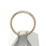 Second hand gold ring 750 yellow diamonds - view 3