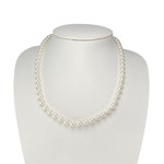 Collier choker d'occasion or 585 jaune perles de culture du japon 48 cm - vue 2