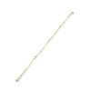 Bracelet d'occasion or 750 jaune perles de culture 19,5 cm - vue V2