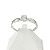 Solitaire d'occasion or 375 blanc zirconia - vue V1