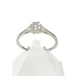Tweedehands gouden ring 750 witte diamanten - bekijk 1.