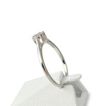 Tweedehands gouden ring 750 witte diamanten - bekijk 2.
