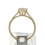 Solitaire d'occasion or 750 jaune diamant - vue 3