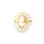 Broche d'occasion or 750 jaune camée - vue 1