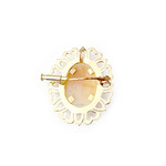 Broche d'occasion or 750 jaune camée - vue 2