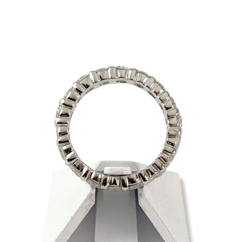 Bague d'occasion or 750 blanc diamants - vue 3