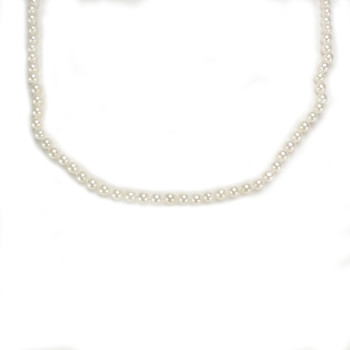Collier choker d'occasion or 750 jaune perles de japon 45 cm