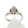 Solitaire d'occasion or 750 blanc diamant - vue V1