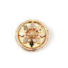 Broche d'occasion or 750 rose diamant perles fines - vue V1