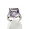 Bague d'occasion or 750 blanc diamants améthyste MAUBOUSSIN - vue V1