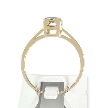 Tweedehands 2 gouden 750 diamanten ring