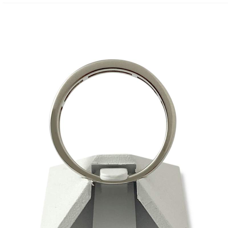 Bague d'occasion or 750 blanc diamants - vue 3