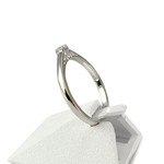 Solitaire d'occasion or 750 blanc diamant - vue 2