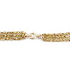 Collier triple rang d'occasion or 750 jaune perles de culture de Chine 45 à 50 cm - vue V3