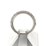 Bague d'occasion or 750 blanc diamants - vue 3