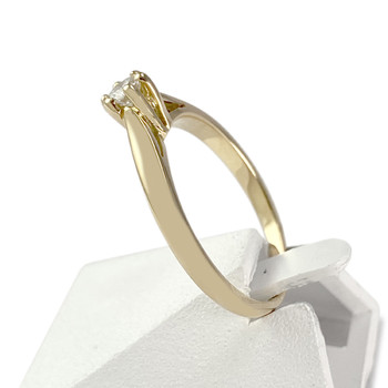 Solitaire d'occasion or 750 jaune diamant
