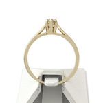 Solitaire d'occasion or 750 jaune diamant - vue 3