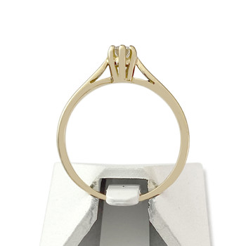 Solitaire d'occasion or 750 jaune diamant