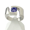 Bague d'occasion platine 950 tanzanite - vue V1