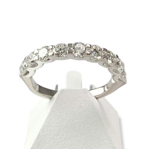 Bague d'occasion or 750 blanc diamants