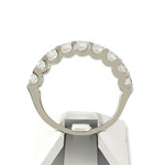 Bague d'occasion or 750 blanc diamants - vue 3