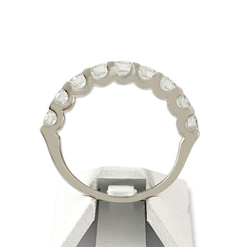 Bague d'occasion or 750 blanc diamants - vue 3