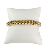 Bracelet d'occasion or 750 jaune maille gourmette 19.5 cm