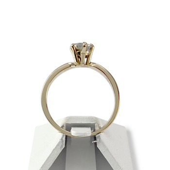 Solitaire d'occasion or 750 jaune diamant