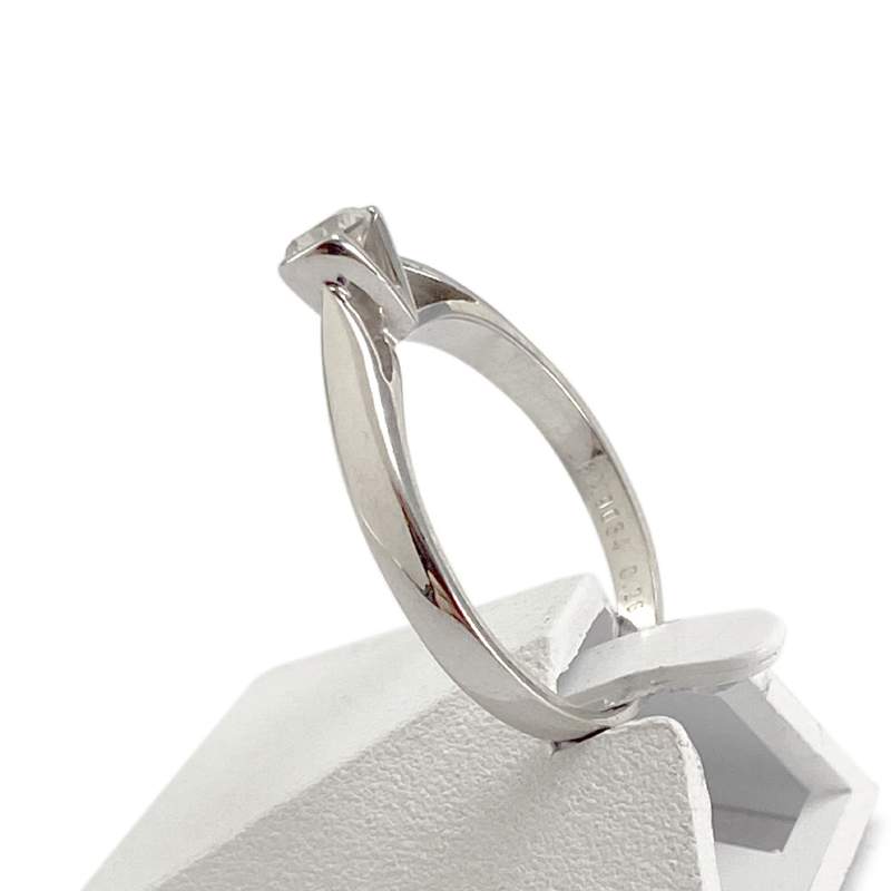 Solitaire d'occasion or 750 blanc diamant séduction - vue 2