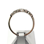 Bague d'occasion or 750 blanc diamants synthétiques - vue 3