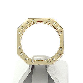 Second-hand gold ring 750 yellow diamonds