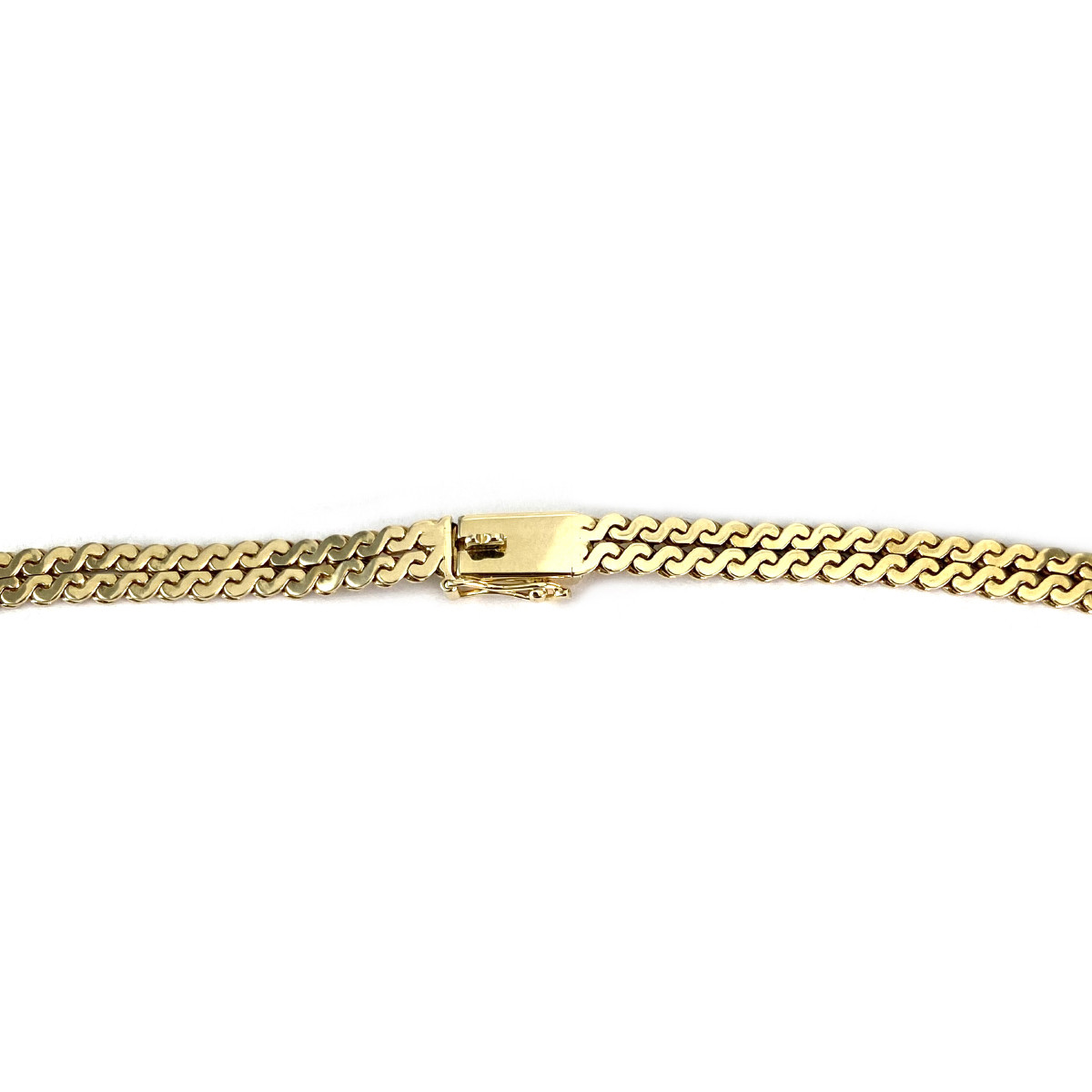 Collier d'occasion avec fleur or 585 jaune 43 cm - vue 4