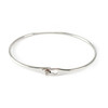 Bracelet DINH VAN d'occasion or 750 blanc diamant 60 mm - vue V2