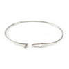 Bracelet DINH VAN d'occasion or 750 blanc diamant 60 mm - vue V3