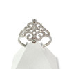 Bague d'occasion or 750 blanc diamants - vue V1