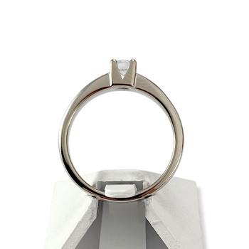 Solitaire tweedehands goud 750 witte diamant