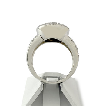 Bague d'occasion or 750 blanc diamants