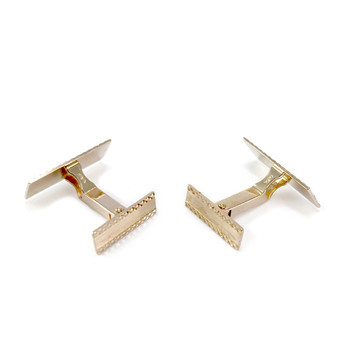 Boutons de manchettes d'occasion or 750 jaune