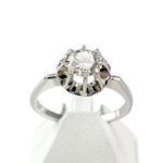 Bague d'occasion or 750 blanc diamant - vue 1