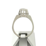 Bague d'occasion or 750 blanc diamant - vue 3