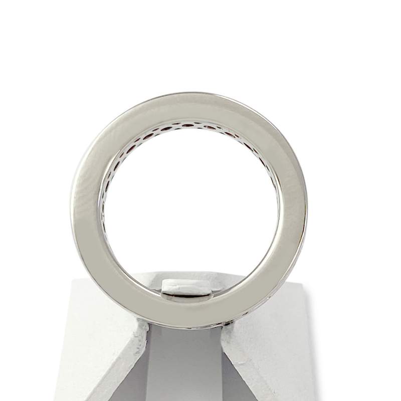 Bague d'occasion or 750 blanc diamants - vue 3
